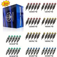 POSEIDON V2 PRO MAX 100PCS Mixed Professional Tattoo Cartridge Needles Membrane Safety Cartridges Disposable Tattoo Needle