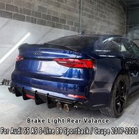 Dla Audi S5 A5 S-Line B9 F5 Przed liftingiem 2017-2020 Sportback / Coupe Światło Stop Tylne Światło Stop Tylne Zderzaki Bodykit Dyfuzor Tylnego Zderzaka