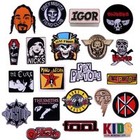 Pop Rock Band Pin Fashion Music Theme Brooch Singer Star Badge Fan Collection Jewelry Gift Clothing Accessories Wholesale