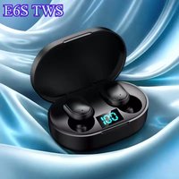 E6S Wireless Bluetooth Headphones with LED Display Deep Bass Stereo Ear Buds with Mic Wireless Earbuds