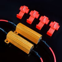 2 Set 12v load resistor 25W 50W Aluminum Shell Power resistor 6ohm 8ohm for Car turn signals Light Indicator LED Flash
