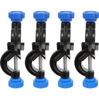 4pcs Laboratory Support Laboratory Stand Wire Clamps Holder Stand Aluminum Alloy Chemistry Clamp Metal Grip Supports Right Angle