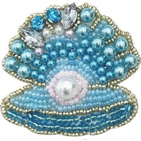 1 Piece 5.4*4.8 CM Handmade Beaded Sew on Patch Starfish Shell Corsage for Clothing Bag DIY Decoration Accessories