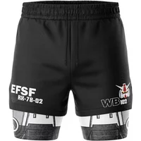 2026 New Men's 2 in 1 Workout Shorts Gundam Wing Zero Anime Graphic Performance Shorts Gym Fitness Training Shorts Summer