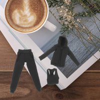 1/12 Women Hoodie Pants Vest for 6 inch Female Soldiers Accs, Action Figures Tight Sportswear Suit Doll Outfits Female Figure