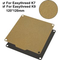 120x120mm Build Plate For Easythreed K7 K9 K10 K1 X1 3D Printer Double-sided Texture Pei Spring Steel Sheet With Magnetic Base