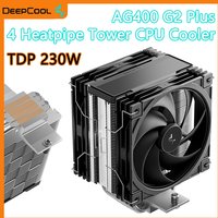 Deepcool AG400 G2 PLUS Dual fans 4 Heat Pipes Low Noise CPU Air-Cooling Radiator TDP 230W For Intel LGA1851 1700 AMD AM4 AM5