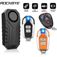 Rockbye Bicycle Alarm IP55 Waterproof Bicycle Motorcycle Alarm Electric Bicycle Horn Anti-theft Bicycle Detector Alarm System