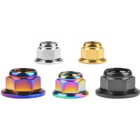 AliExpress Wanyifa Titanium Nut M6/M8/M10/M12 Flange Lock Nuts for Cycling Modification 6pcs