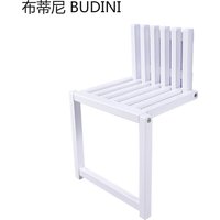 Wall Mounted Folding Chair Solid Wood Porch Chair Door Shoe Cabinet Hidden Footstool Folding Bathroom Balcony Living Stool
