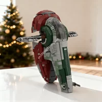 3066pcs MOC Boba Fett S Slave 1 Stud Io File Star Model Christmas Gift Building Toys Blocks DIY Idea Education Kids Birthday