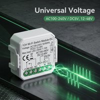 Tuya Smart Switch Module ZigBee/WiFi Dry Contact Module Supports One-Second Pulse Supports DC5V 12-48V AC100-24V Alexa Alice