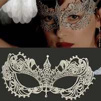 New Women Hollow Lace Face Mask Masquerade Sexy Cosplay Prom Party Props Costume Mask Nightclub Halloween Black Eye Mask