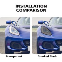 Custom Fit for Lotus Elise S3 2011-2021 High-Gloss Smoke Black Headlight Protective Film TPU PPF Pre Cut Anti-Scratch Vinyl Kit