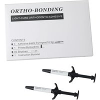 1Box Dental Orthodontic Bracket Adhesive Light-cure Adhesive Full Kit Brace Buccal Tube Bonding System Crystal Decoration Tooth