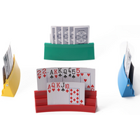 Magnetic Playing Card Holder 3 Slots Card Stand Free Standing Card Organizer for Poker & Card Games