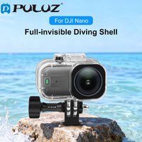 PULUZ 45m Depth Waterproof Housing Main Body Camera Diving Case For DJI Osmo Nano Action Camera Underwater Cover Invisible Base