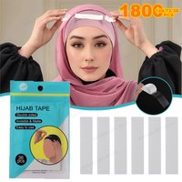 36pcs/set Hijab Tape Muslim Women Hijab Accessory Non-slip Undercap Scarf Double Sided Invisible Adhesive Tape Easy to Use