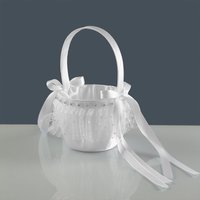 Spitzen-Blumenkorb, Hochzeitsbrautjungfern, Blumenmädchen, Blütenblattstreuung, Tanzaufführungs-Requisiten, Blumenmädchenkorb