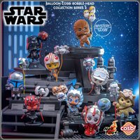 New HotToys Cosbaby Star Wars Balloon Cosbi Bobble-Head Blind Box Series 2 Luke Darth Vader Figure Chibi Collectible Model Doll
