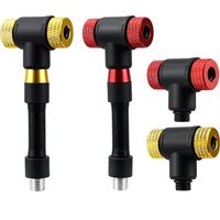 AliExpress NONE Mini Dual Head Bike Valve Adapter Fits Schrader & Presta Valves for MTB Road Bike Air Pump Connector Bicycle Repair Accessory