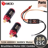 9IMOD Brushless ESC Motor Combo AM32 30A ESC 1224 Motor 4000/5000KV Outrunner Motor For RC 1/24 Crawler Car Axial SCX24 TRX4M
