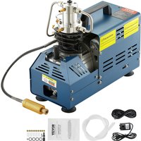 SucceBuy 1800 W Hochdruck-PCP-Luftkompressorpumpe, 4500 PSI/30 MPA/300 BAR, 220 V, manueller Anschlag für Paintball-Luftgewehr-Tauchflasche