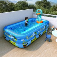 Inflatable Swimming Pool for Children Small Air Cushion Pool Airbag Pool Balcony Yard Home Use Large Air Household Goods