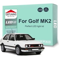 9Pcs LED Interior Light Bulb Kit For Volkswagen VW Golf 2 MK2 1983-1988 1989 1990 Canbus Dome Trunk Indoor Lamp Car Accessories