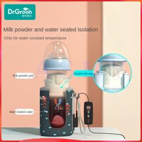 Dr.Green USB Thermostatic Newborn Baby Bottle Glass 150mL/240mL Sealed isolation Fast milk filling Removable/Washable Bottles