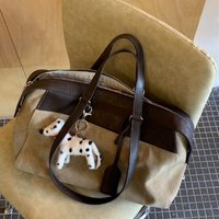 Faionable Large Capaci Women's oulder Bag Commuter Bag Soft PU Leather Modern Neutral Sle Zipper Closure Handbag