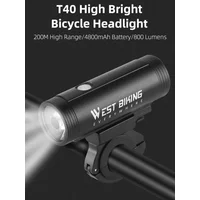 AliExpress West Biking WEST BIKING Ultralight Bike Headlight USB Rechargeable Waterproof Flashlight Portable MTB Road Bicycle Front Cycling Lamp