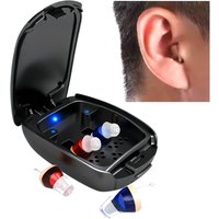 Rechargeable C220 Invisible In-Ear Sound Amplifier Digital Noise Cancelling Hearing Aids Suitable for Mild to Moderate
