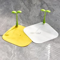 Shower Drain Floor Deodorant Cover Bathroom Silicone Sewer Cute Bean Seal Cover Sink Hair Filter Bathtub Plug Water Stoppers
