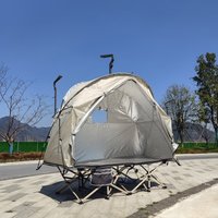 1-Person Portable Camping Cot Tent CXZ-884 Folding Awning Single Layer Off-Ground Bed for Outdoor Adventures
