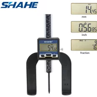 SHAHE Measuring Tool Digital Caliper Mini Digital Height Gauge Depth Guage for Router Table 0-80mm 3 1/8 inch Depth Gauge