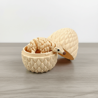 Creative 3D Printed Pangolin Figurine Articulated Durable 3D Printed Pangolin Flexible Joint Realistic