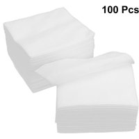 100pcs Non Woven Gauze Sponge First Aid Gauze Cloth Wound Aid Cotton Pads (Folded Size 10x10cm, Unfold Size 20x20cm)