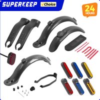 For Xiaomi Mijia MI M365 1S Pro E-Scooter Tire Splash Fender Sets Front Fork Protective Cover Wheel Hub Cap Reflective Shells