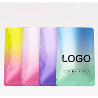 100 sealed bags with heat sealing, straight edge matte degradable aluminum foil, jewelry, candy blind bags, customizable logos