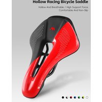 AliExpress West Biking WEST BIKING Bicycle Saddle Ultralight PU Leather Hollow Prostatic Bike Saddle MTB Road Cycling Short Nose Seat Bicycle Parts