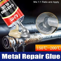 KJM Epoxy Metal Repair Adhesive High Temp Tolerant Glue 50ml for Engine Tank Radiator Pipe Repairs Strong Adhesion Agent