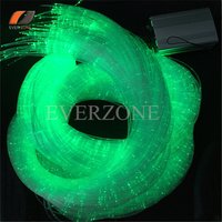 100pcs 1*0.75mm 2m Sensory Sparkle Optic Fiber Light Kit with 5W LED Light Source RF Remote Controller