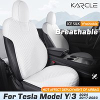 For Tesla Model Y/3 2025-2018 Ice Silk Seat Cushion Universal Breathable Full Set Seat Cover for Car Protection Ventilation Pads