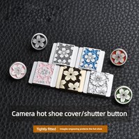 Camera hot Shoe Cover Suitable for Fuji xt5 x100v Decorative Shutter Button Creative Accessories Nikon z50 xs20 Metal Dust Cover