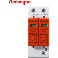 2P DC SPD 500V/600V/800V/1000V Low-voltage Arrester Device House Surge Protector Protective 10KA~20KA 20KA~40KA