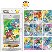 2026 Original Pokemon 30th Anniversary Celebration Simplified Chinese Flash Card PTCG The Initial Partner Vol.1 Collectible Toy
