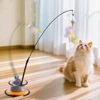 1PC Pet Cat Toy Colorful Feather Blanket Ball Grinding Claw Interactive Play Ball Cat Toy Sisal Shuttlecock Ball
