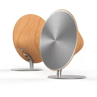 MINI330 Retro Wooden Bluetooth Speakers Touch Operation Panel Small Desktop Subwoofer Home Hi-fi Stereo Sound Box Caixa De Som
