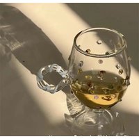 Champagne Cocktail Glass Colorful Gem Goblet Wine Glass Resistant Glass Cup Cocktail Dessert Drinking Glasses